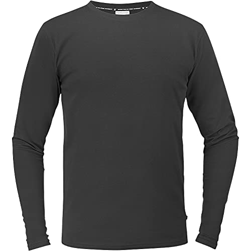 Texstar TS17 Herren Langärmeliges Stretch T-Hemd, Größe 3XL, Schwarz von Texstar