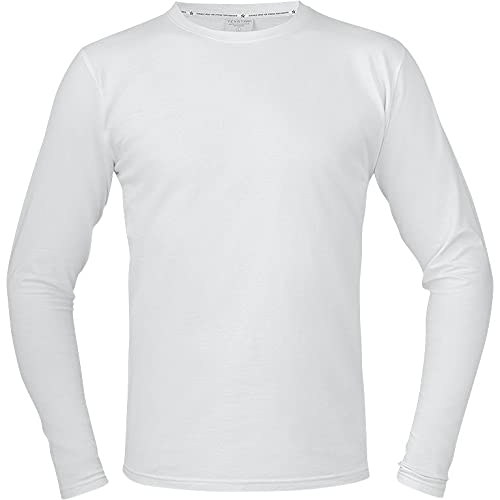 Texstar TS17 Herren Langärmeliges Stretch T-Hemd, Größe 4XL, Weiß von Texstar