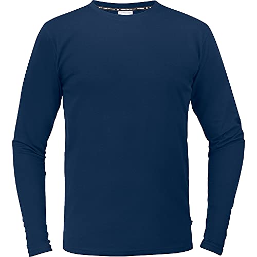 Texstar TS17 Herren Langärmeliges Stretch T-Hemd, Größe 5XL, Marine von Texstar