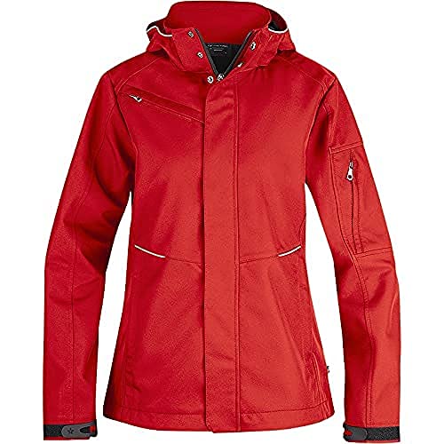 Texstar WJ80 Damen 3L Softshell Jacke, Größe L, Rot von Texstar