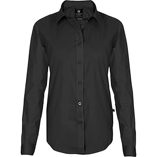 Texstar WS19 Damen Dress Hemd, Größe L, Schwarz von Texstar