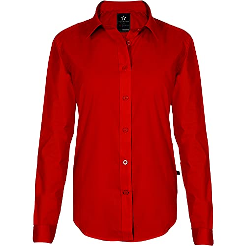 Texstar WS19 Damen Dress Hemd, Größe XL, Rot von Texstar