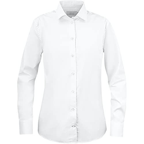 Texstar WS26 Damen Contemporary Hemd, Größe 2XL, Weiß von Texstar