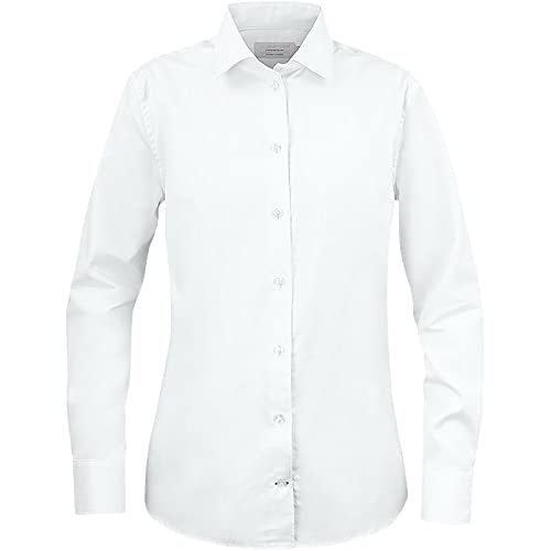 Texstar WS26 Damen Contemporary Hemd, Größe L, Weiß von Texstar