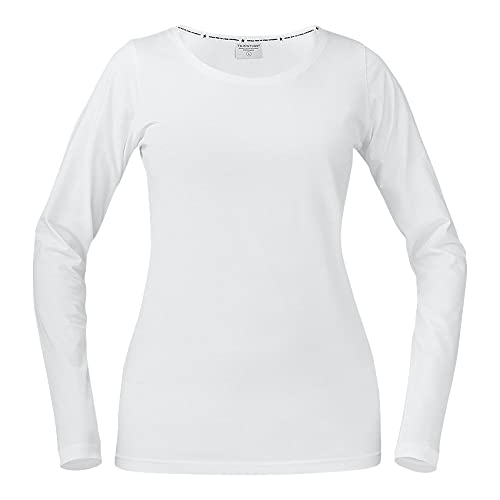 Texstar WT17 Damen Langärmeliges Stretch T-Hemd, Größe XL, Weiß von Texstar