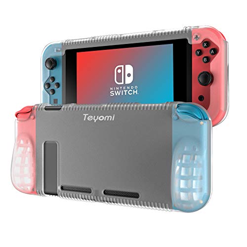 Teyomi Hülle Kompatibel mit Nintendo Switch, für Nintendo Switch Schutzhülle aus Silikon, Kompatibel mit Nintendo Switch Case(Klar) von Teyomi