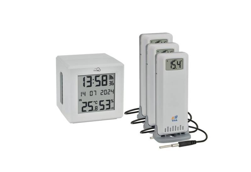 Tfa 35.8104.02 TFA.me ID-01 Gateway und 3 Temperatursender mit Kabelfühler Funkwetterstation von Tfa