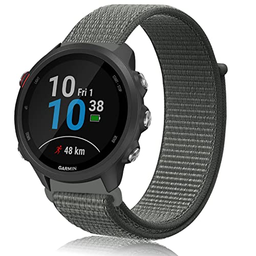Th-some 20mm Armband für Garmin Vivoactive 3, Einstellbares Nylon Ersatz Armband für Garmin Vivoactive 3 Music/Vivomove HR/Forerunner 245/Forerunner 245 Music/Forerunner 645/Forerunner 645 Music von Th-some