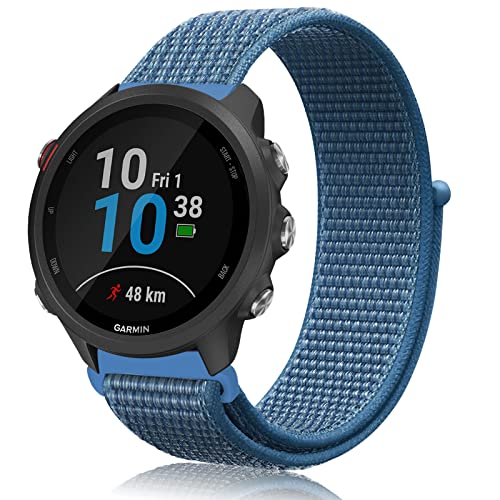 Th-some 20mm Armband für Garmin Vivoactive 3, Einstellbares Nylon Ersatz Armband für Garmin Vivoactive 3 Music/Vivomove HR/Forerunner 245/Forerunner 245 Music/Forerunner 645/Forerunner 645 Music von Th-some