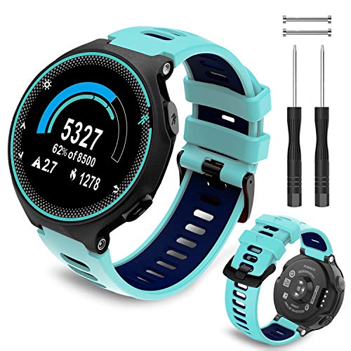 Th-some Armband für Garmin Forerunner 735XT – Kompatibel mit Forerunner 235 Silikon Ersatzarmband Uhrenarmband,Replacement Wechselarmband für Garmin Forerunner 220, 230, 620, 630, 239 Smart Watch von Th-some