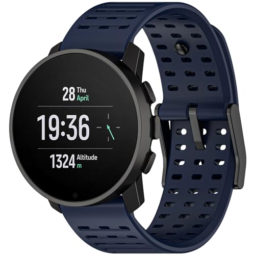Th-some Armband für Suunto 9 Peak Pro/Suunto 9 Peak Ersatzarmband, 22MM Weiches Silikon Sport Replacement Band für Suunto 5 Peak, Uhrenarmbänd kompatibel mit Suunto Vertical von Th-some
