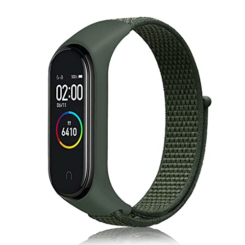 Th-some Armband für Xiaomi Mi Band 7/Mi Band 6/Mi Band 5, Nylon Uhrenarmband Verstellbares Sport Ersatzarmbänd Kompatibel mit Xiaomi Mi Band 6/Mi Band 5/Mi Band 7/Amazfit Band 5 von Th-some