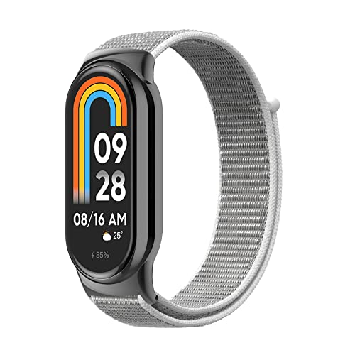 Th-some Armband für Xiaomi Mi Band 8, Nylon Uhrenarmband Verstellbares Sport Ersatzarmbänd Kompatibel mit Xiaomi Mi Band 8 von Th-some