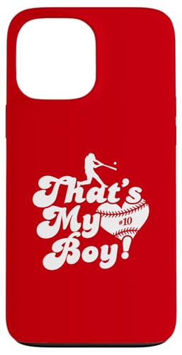 Custom Das ist mein Junge #10 Trikot Baseball Mama Baseball Papa Hülle für iPhone 13 Pro Max Custom Das ist mein Junge #10 Trikot Baseball Mama Baseball Papa Hülle für iPhone 13 Pro Max von That's My Boy Baseball Number Jersey Favorites