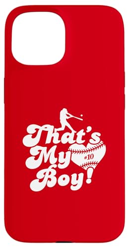 Custom Das ist mein Junge #10 Trikot Baseball Mama Baseball Papa Hülle für iPhone 15 Custom Das ist mein Junge #10 Trikot Baseball Mama Baseball Papa Hülle für iPhone 15 von That's My Boy Baseball Number Jersey Favorites