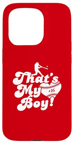 Custom Das ist mein Junge #16 Trikot Baseball Mama Baseball Papa Hülle für iPhone 15 Pro Custom Das ist mein Junge #16 Trikot Baseball Mama Baseball Papa Hülle für iPhone 15 Pro von That's My Boy Baseball Number Jersey Favorites