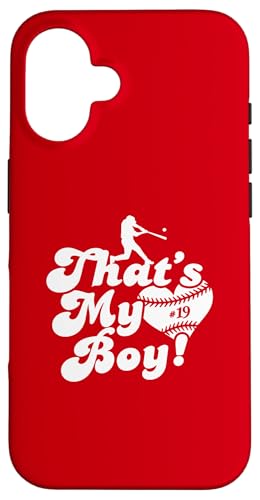 Custom Das ist mein Junge #19 Trikot Baseball Mama Baseball Papa Hülle für iPhone 16 Custom Das ist mein Junge #19 Trikot Baseball Mama Baseball Papa Hülle für iPhone 16 von That's My Boy Baseball Number Jersey Favorites