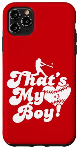 Custom Das ist mein Junge #3 Trikot Baseball Mama Baseball Papa Hülle für iPhone 11 Pro Max Custom Das ist mein Junge #3 Trikot Baseball Mama Baseball Papa Hülle für iPhone 11 Pro Max von That's My Boy Baseball Number Jersey Favorites