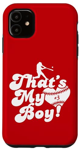 Custom Das ist mein Junge #3 Trikot Baseball Mama Baseball Papa Hülle für iPhone 11 Custom Das ist mein Junge #3 Trikot Baseball Mama Baseball Papa Hülle für iPhone 11 von That's My Boy Baseball Number Jersey Favorites