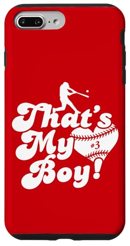 Custom Das ist mein Junge #3 Trikot Baseball Mama Baseball Papa Hülle für iPhone 7 Plus/8 Plus Custom Das ist mein Junge #3 Trikot Baseball Mama Baseball Papa Hülle für iPhone 7 Plus/8 Plus von That's My Boy Baseball Number Jersey Favorites