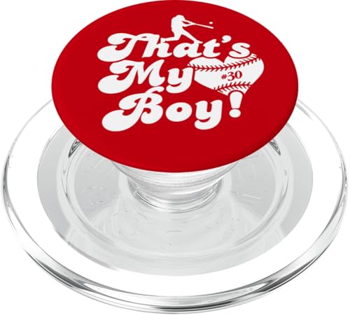 Custom Das ist mein Junge #30 Trikot Baseball Mama Baseball Papa PopSockets PopGrip für MagSafe Custom Das ist mein Junge #30 Trikot Baseball Mama Baseball Papa PopSockets PopGrip für MagSafe von That's My Boy Baseball Number Jersey Favorites
