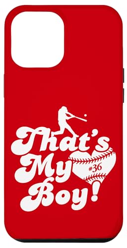Custom Das ist mein Junge #36 Trikot Baseball Mama Baseball Papa Hülle für iPhone 12 Pro Max Custom Das ist mein Junge #36 Trikot Baseball Mama Baseball Papa Hülle für iPhone 12 Pro Max von That's My Boy Baseball Number Jersey Favorites