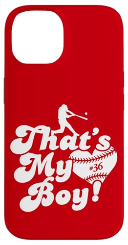 Custom Das ist mein Junge #36 Trikot Baseball Mama Baseball Papa Hülle für iPhone 14 Custom Das ist mein Junge #36 Trikot Baseball Mama Baseball Papa Hülle für iPhone 14 von That's My Boy Baseball Number Jersey Favorites