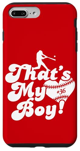 Custom Das ist mein Junge #36 Trikot Baseball Mama Baseball Papa Hülle für iPhone 7 Plus/8 Plus Custom Das ist mein Junge #36 Trikot Baseball Mama Baseball Papa Hülle für iPhone 7 Plus/8 Plus von That's My Boy Baseball Number Jersey Favorites