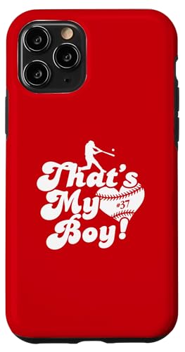 Custom Das ist mein Junge #37 Trikot Baseball Mama Baseball Papa Hülle für iPhone 11 Pro Custom Das ist mein Junge #37 Trikot Baseball Mama Baseball Papa Hülle für iPhone 11 Pro von That's My Boy Baseball Number Jersey Favorites