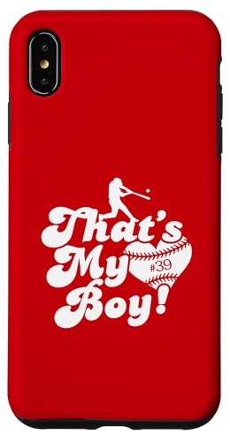 Custom Das ist mein Junge #39 Trikot Baseball Mama Baseball Papa Hülle für iPhone XS Max Custom Das ist mein Junge #39 Trikot Baseball Mama Baseball Papa Hülle für iPhone XS Max von That's My Boy Baseball Number Jersey Favorites