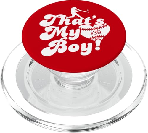 Custom Das ist mein Junge #39 Trikot Baseball Mama Baseball Papa PopSockets PopGrip für MagSafe Custom Das ist mein Junge #39 Trikot Baseball Mama Baseball Papa PopSockets PopGrip für MagSafe von That's My Boy Baseball Number Jersey Favorites