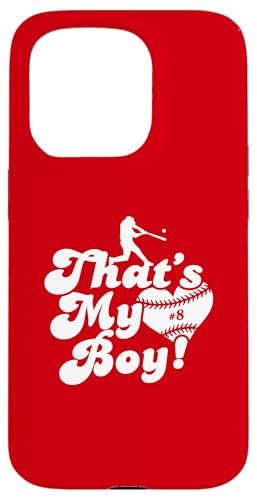Custom Das ist mein Junge #8 Trikot Baseball Mama Baseball Papa Hülle für iPhone 15 Pro Custom Das ist mein Junge #8 Trikot Baseball Mama Baseball Papa Hülle für iPhone 15 Pro von That's My Boy Baseball Number Jersey Favorites