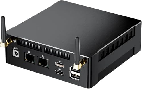 Thdeukoty AI Mini PC, AMD Ryzen 7 8845HS 8C/14T bis zu 5.1GHz, Desktop Computer Windows 11 Pro(TPM2.0), 64G DDR5 5600Mhz RAM/2T NVME M.2 SSD/HDMI/Type-c/WiFi 6E/BT 5.3/VESA von Thdeukoty