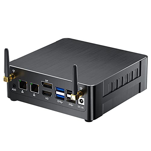Thdeukoty Mini Computer i9-12900H, Desktop PC Windows 11 Pro, 64G RAM 2T Pcie 4.0 SSD, Dual LAN WiFi 6E Bluetooth 5.3 für Home Business, DP/HDMI/Typ-C-Dreifachdisplay, VESA von Thdeukoty