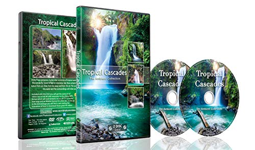 2 DVD Set Wasserfälle - 2 Stunden tropische Wasserfälle aus der ganzen Welt mit echten Wasserfall und Wassergeräuschen – Perfekt zum Entspannen und beruhigend für die Schlafenszeit von The Ambient Collection