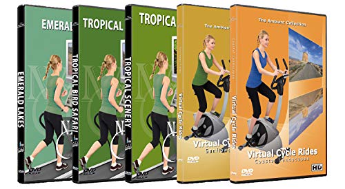 3 Nature Walks and 2 Cycle Rides DVD Combo Pack - Nature View HD - Scenic Route Videos for Treadmill Everyday Workouts von The Ambient Collection