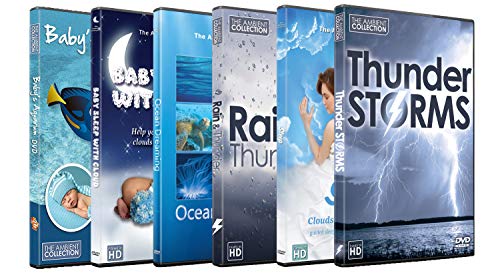 6 Disc Set Sleep Time DVD Combo Pack - Fall Asleep Fast on these Nature HD Videos with Clouds, Fish, Rain,Thunder Sounds for Relaxation von The Ambient Collection