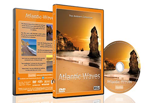 Beach DVD - Atlantic Waves - Aerial Ocean Scenery, Calming Meditative Beach Scenery with Music and Sea Sounds von The Ambient Collection