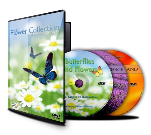 Entspannung DVDs – Die Blumen Kollektion - 3 DVDs mit natürlichen Geräuschen von The Ambient Collection