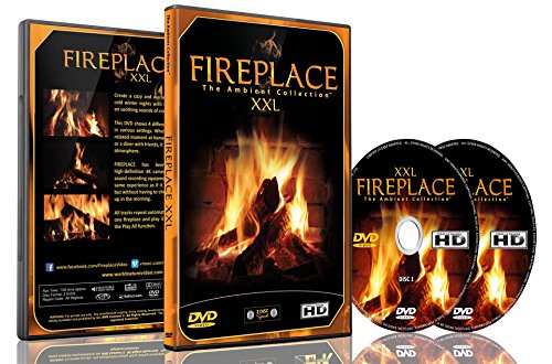 Kaminfeuer DVD - Kaminfeuer XXL gefilmt In HD - 2 DVD Set - mit extra langen Feuern und den Geräuschen von brennendem Holz von The Ambient Collection