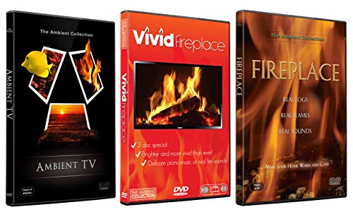 Kaminfeuer DVD Kollektion - Ambient TV Natur Landschaften und Lebhafte Kaminfeuer Paket zur Entspannung von The Ambient Collection