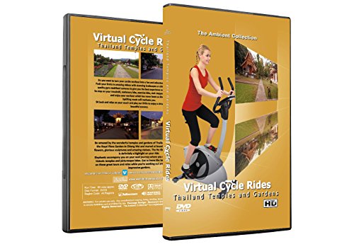 Virtuelle Fahrradtouren DVD - Thailand Tempel und Gärten - für Indoor Radfahren, Laufband und Jogging Workouts von The Ambient Collection