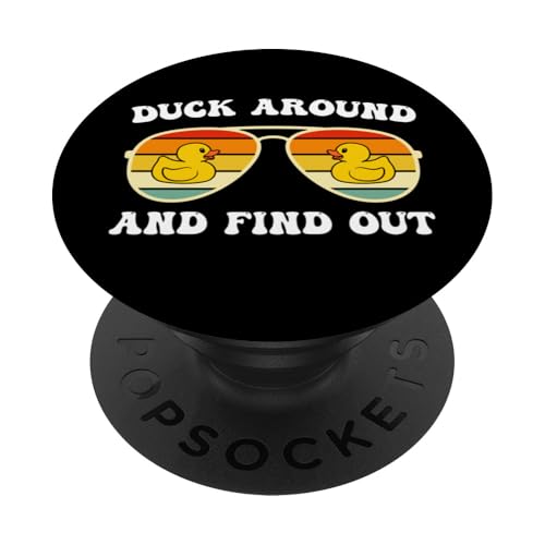 Lustige Ente PopSockets Klebender PopGrip von The Aqua Cottage