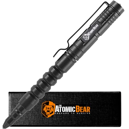 The Atomic Bear Taktischer Stift - Taktischer Kugelschreiber mit Glasbrecher – Stift für die Selbstverteidigung - EDC Gadget - SWAT Tactical Pen für Survival Ausrüstung von The Atomic Bear
