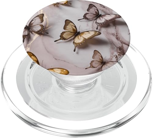 Eleganter Schmetterling Natur ästhetischer Marmor-Effekt PopSockets PopGrip für MagSafe Eleganter Schmetterling Natur ästhetischer Marmor-Effekt PopSockets PopGrip für MagSafe von The Beauty Butterfly Store