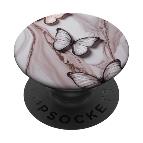 Eleganter Schmetterling auf Marmorhintergrund PopSockets Klebender PopGrip Eleganter Schmetterling auf Marmorhintergrund PopSockets Klebender PopGrip von The Beauty Butterfly Store