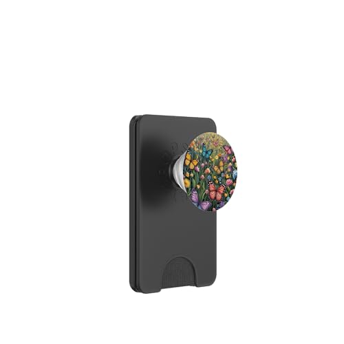 Frühling Mädchen Schmetterling Wildblume Wiese Natur Garten PopSockets PopWallet für MagSafe Frühling Mädchen Schmetterling Wildblume Wiese Natur Garten PopSockets PopWallet für MagSafe von The Beauty Butterfly Store