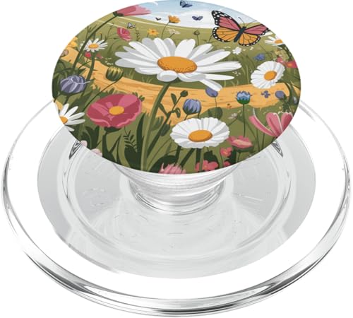 Mädchen Schmetterling Natur Garten Frühling Frauen Wildblumenwiese PopSockets PopGrip für MagSafe Mädchen Schmetterling Natur Garten Frühling Frauen Wildblumenwiese PopSockets PopGrip für MagSafe von The Beauty Butterfly Store