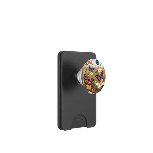 Mädchen Schmetterling Wildblume Wiese Natur Garten Frühling Frauen PopSockets PopWallet für MagSafe Mädchen Schmetterling Wildblume Wiese Natur Garten Frühling Frauen PopSockets PopWallet für MagSafe von The Beauty Butterfly Store