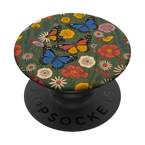 Nature Garden Frühling Frauen Mädchen Schmetterling Wildblumenwiese PopSockets Klebender PopGrip Nature Garden Frühling Frauen Mädchen Schmetterling Wildblumenwiese PopSockets Klebender PopGrip von The Beauty Butterfly Store